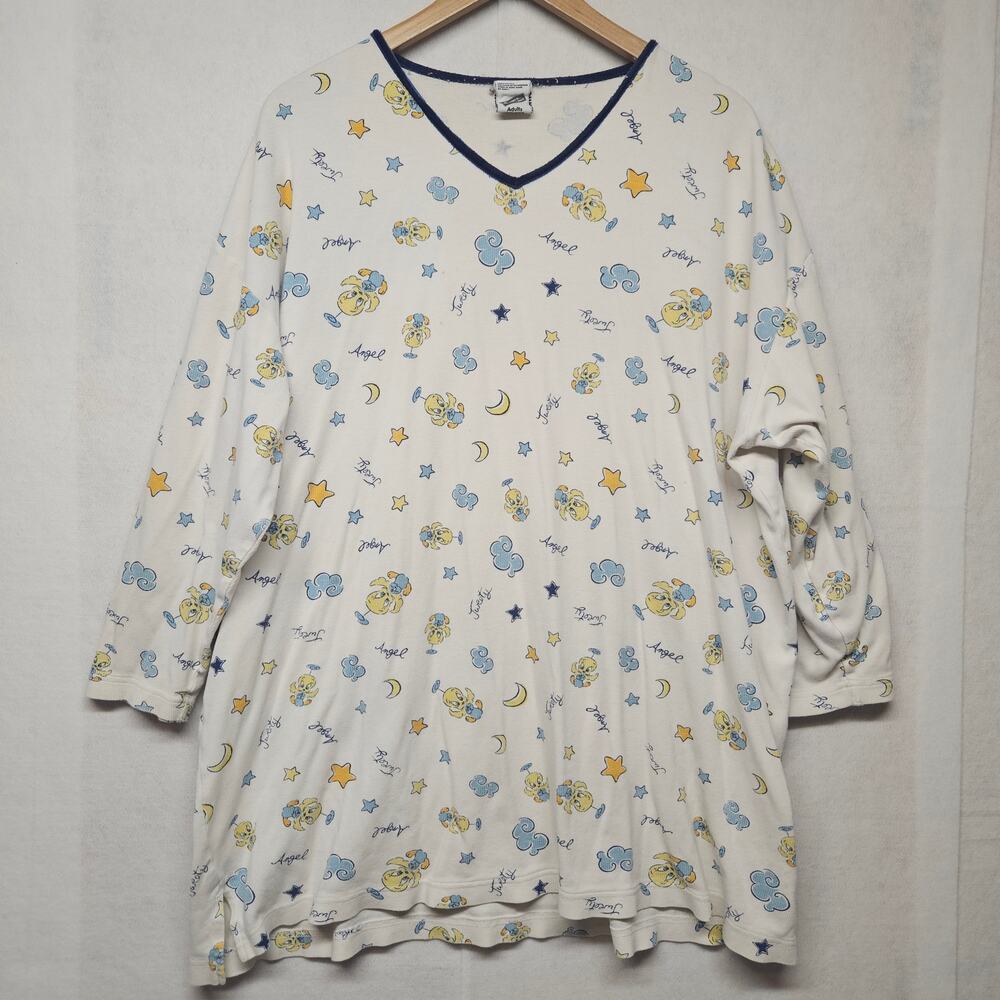 VTG 90s Tweety Bird Warner Bros Nightgown All Over Print Cotton One Size OS